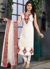 CREAM N F CHURIDAR 09 Stylish Casual Wear Designer Worked Readymade Salwar Suit Collection N F C 280 CREAM